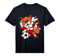 Dabbing Fox Northern Ireland Soccer T-Shirt - Fun Novelty Design Unisex - T-Shirt, Sweatshirt, Hoodie