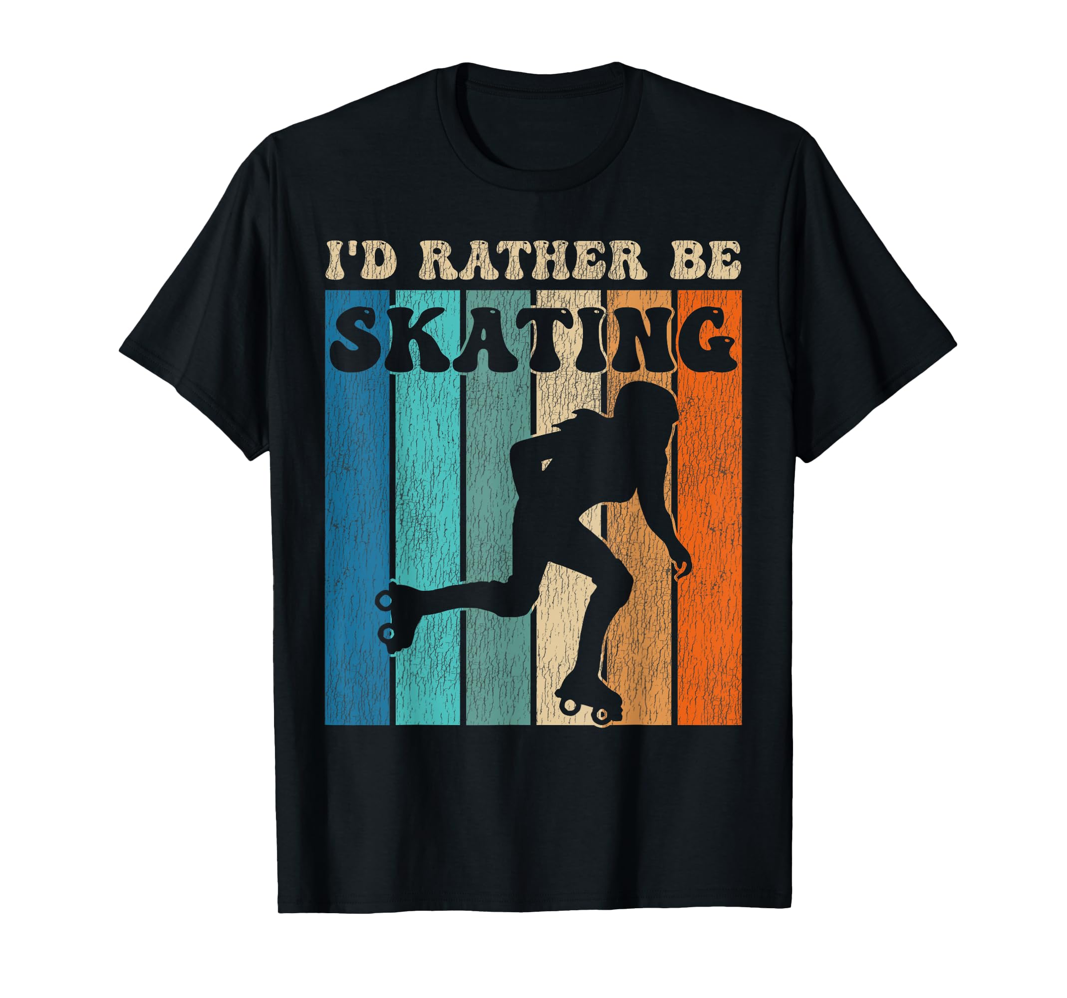 Roller Skating Skate 1970S Black Afro Id T-Shirt - Graphic Print Unisex - T-Shirt, Sweatshirt, Hoodie