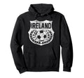 Ireland Faded Soccer Hoodie - Trendy Graphic Men Women - T-Shirt, Sweatshirt, Hoodie