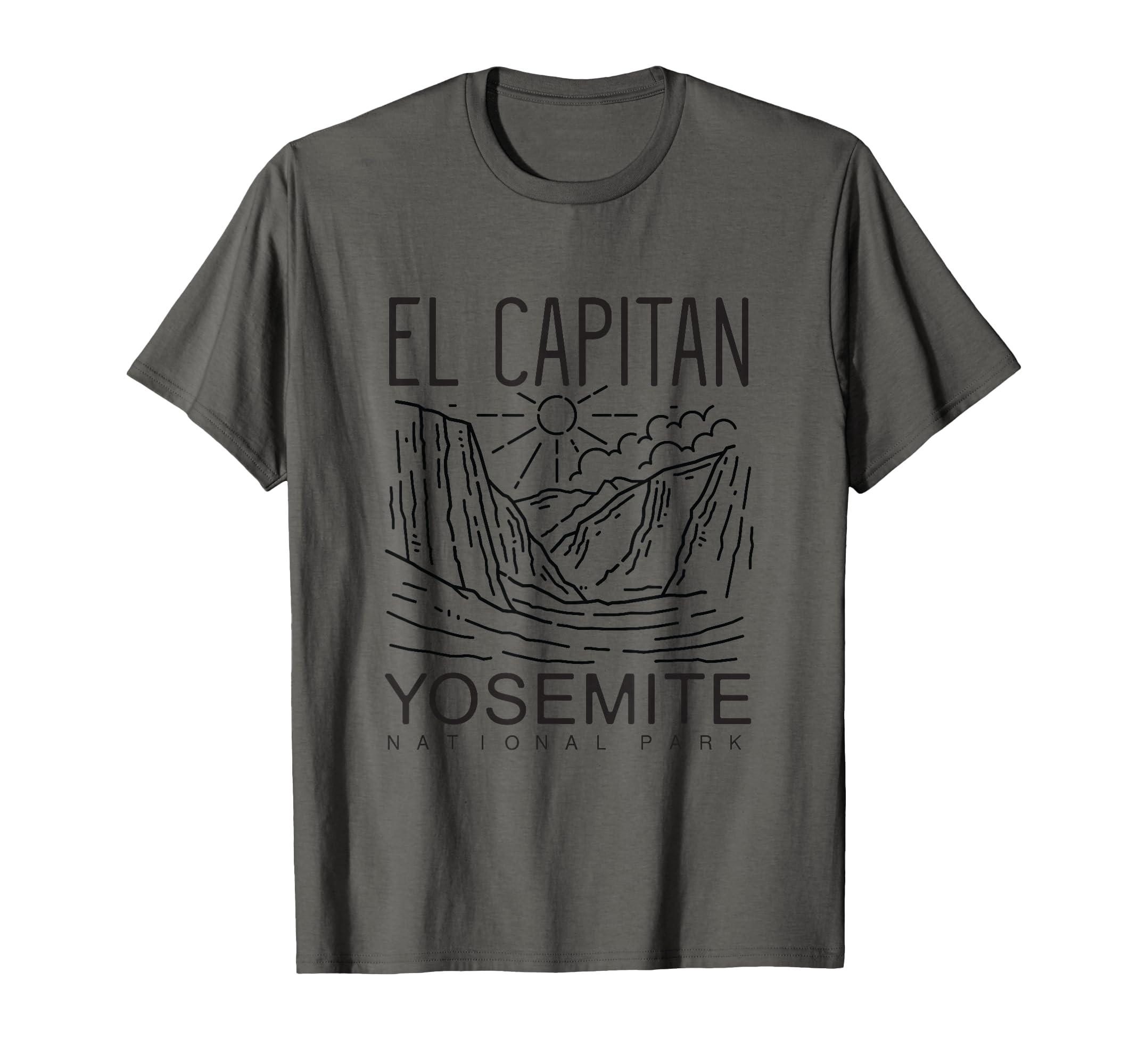Yosemite National Park El Capitan T-Shirt - Fun Novelty Design Men Women - T-Shirt, Sweatshirt, Hoodie