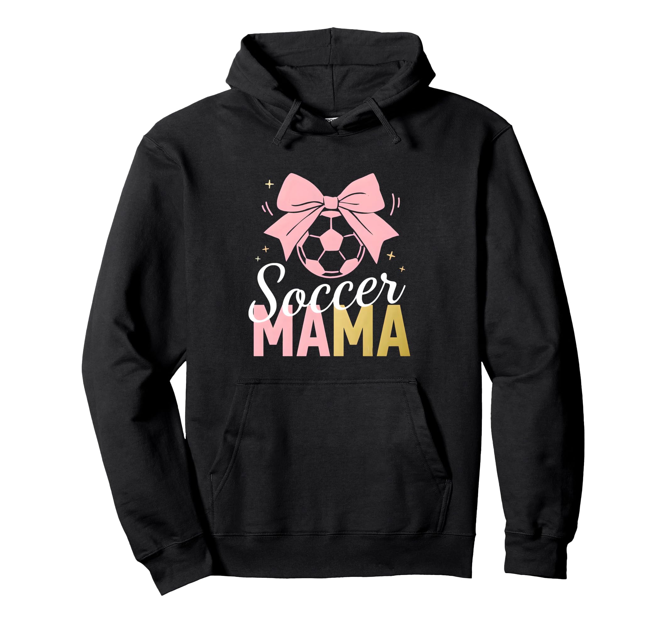 Soccer Mama Bow Soccer Mom Club Hoodie - Unique Graphic Unisex - T-Shirt, Sweatshirt, Hoodie