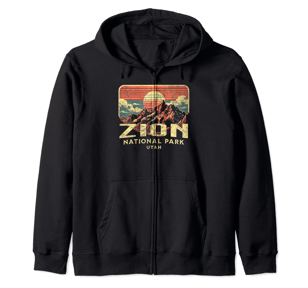 Zion National Park Utah Usa Outdoor T-Shirt - Trendy Graphic for Adults - T-Shirt, Sweatshirt, Hoodie