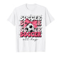 Groovy Soccer Coquette Bow Soccer All T-Shirt - Unique Graphic Men Women - T-Shirt, Sweatshirt, Hoodie