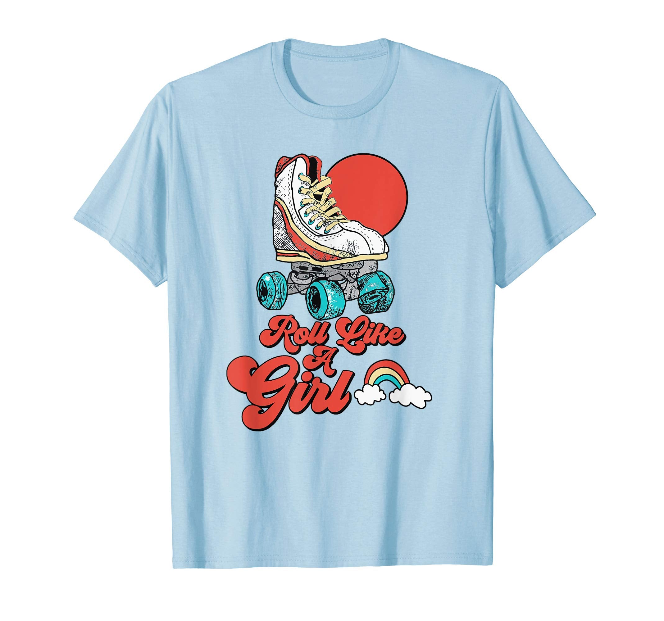 Roll Like Minimalist Roller Skate T-Shirt - Graphic Print Unisex - T-Shirt, Sweatshirt, Hoodie