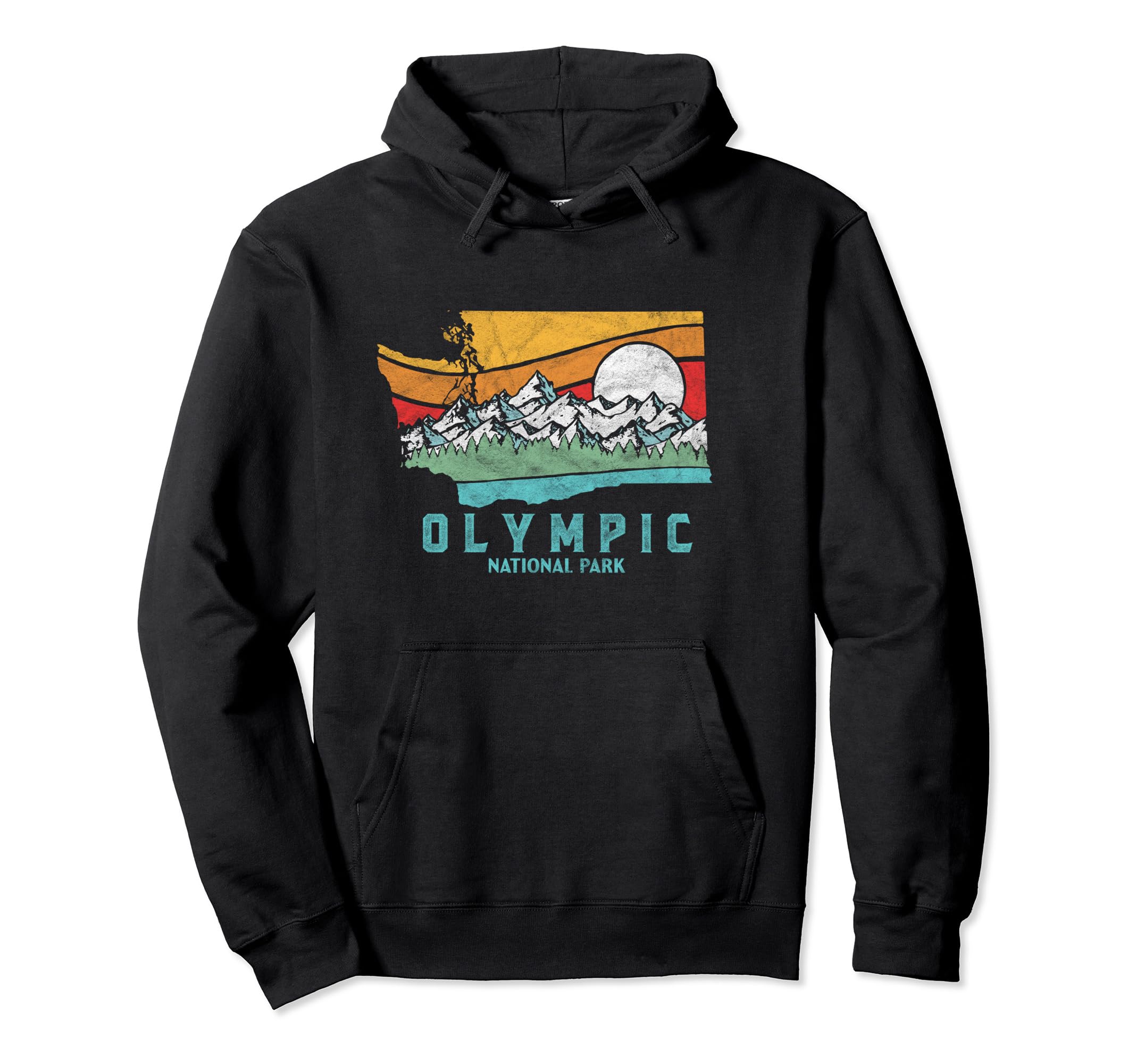Olympic National Park Washington Hoodie - Aesthetic Graphic Men Women - T-Shirt, Sweatshirt, Hoodie