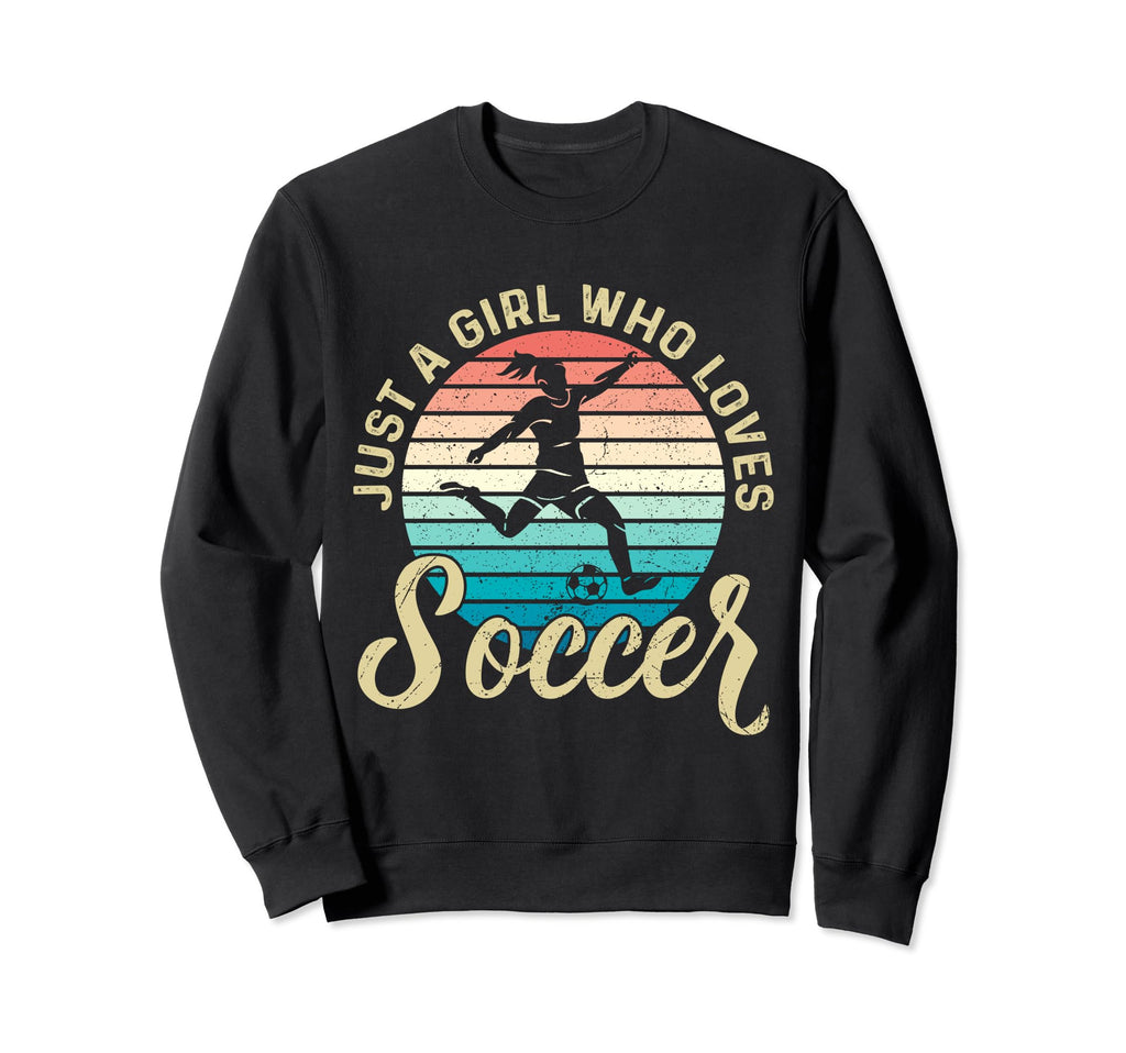 Just Who Loves Soccer Soccer Sweatshirt - Minimalist Print Men Women - T-Shirt, Sweatshirt, Hoodie