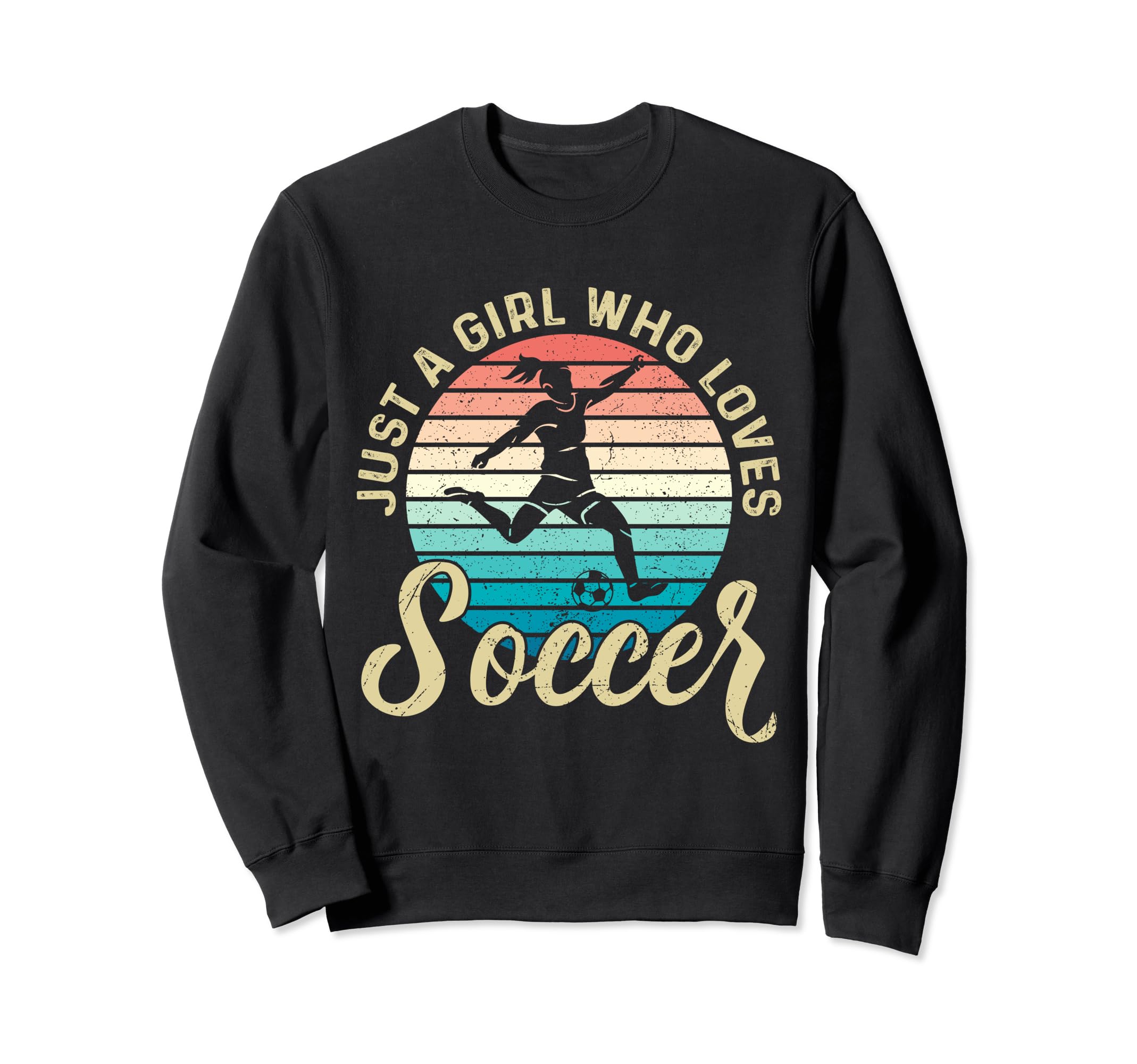 Just Who Loves Soccer Soccer Sweatshirt - Minimalist Print Men Women - T-Shirt, Sweatshirt, Hoodie