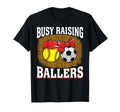 Busy Raising Ballers Softball Soccer Mom T-Shirt - Custom Art Print Unisex - T-Shirt, Sweatshirt, Hoodie