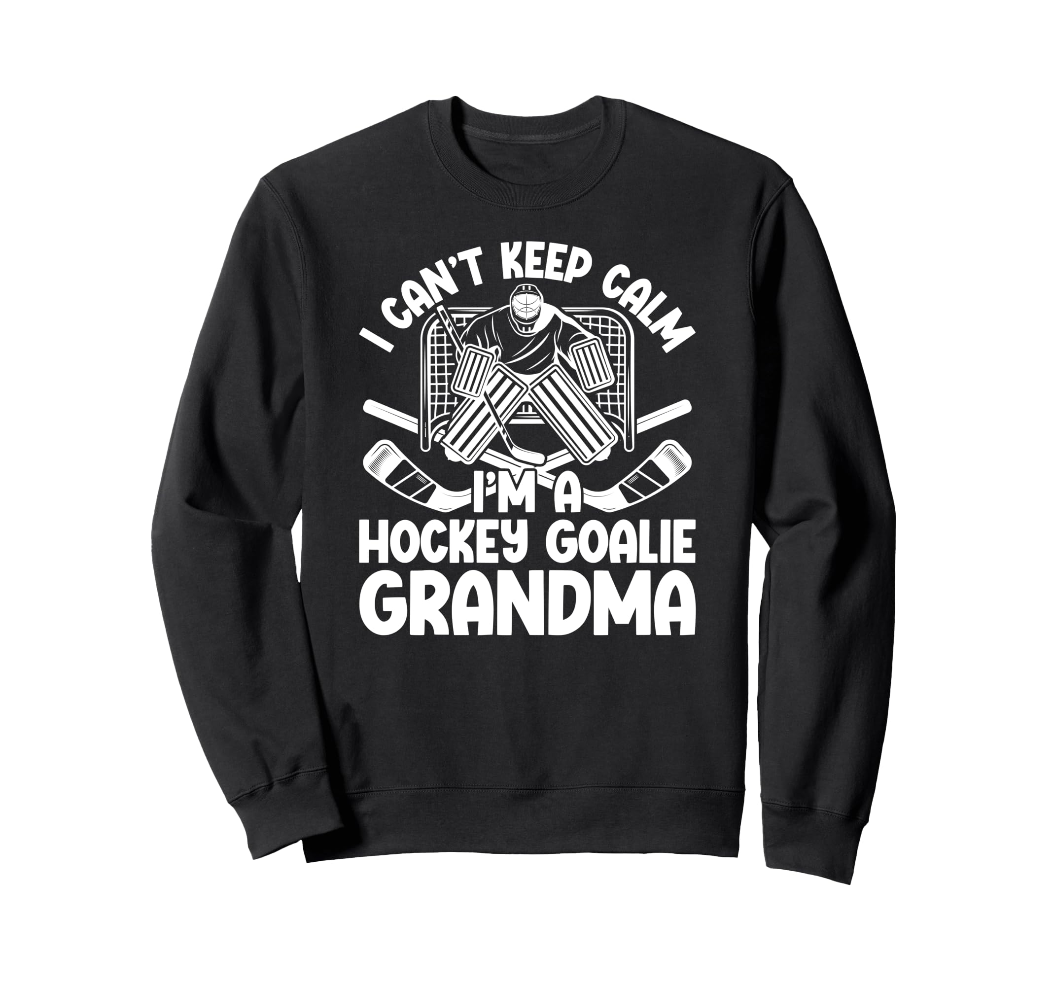 Im Hockey Goalie Grandma Ice Sweatshirt - Aesthetic Graphic for Adults - T-Shirt, Sweatshirt, Hoodie