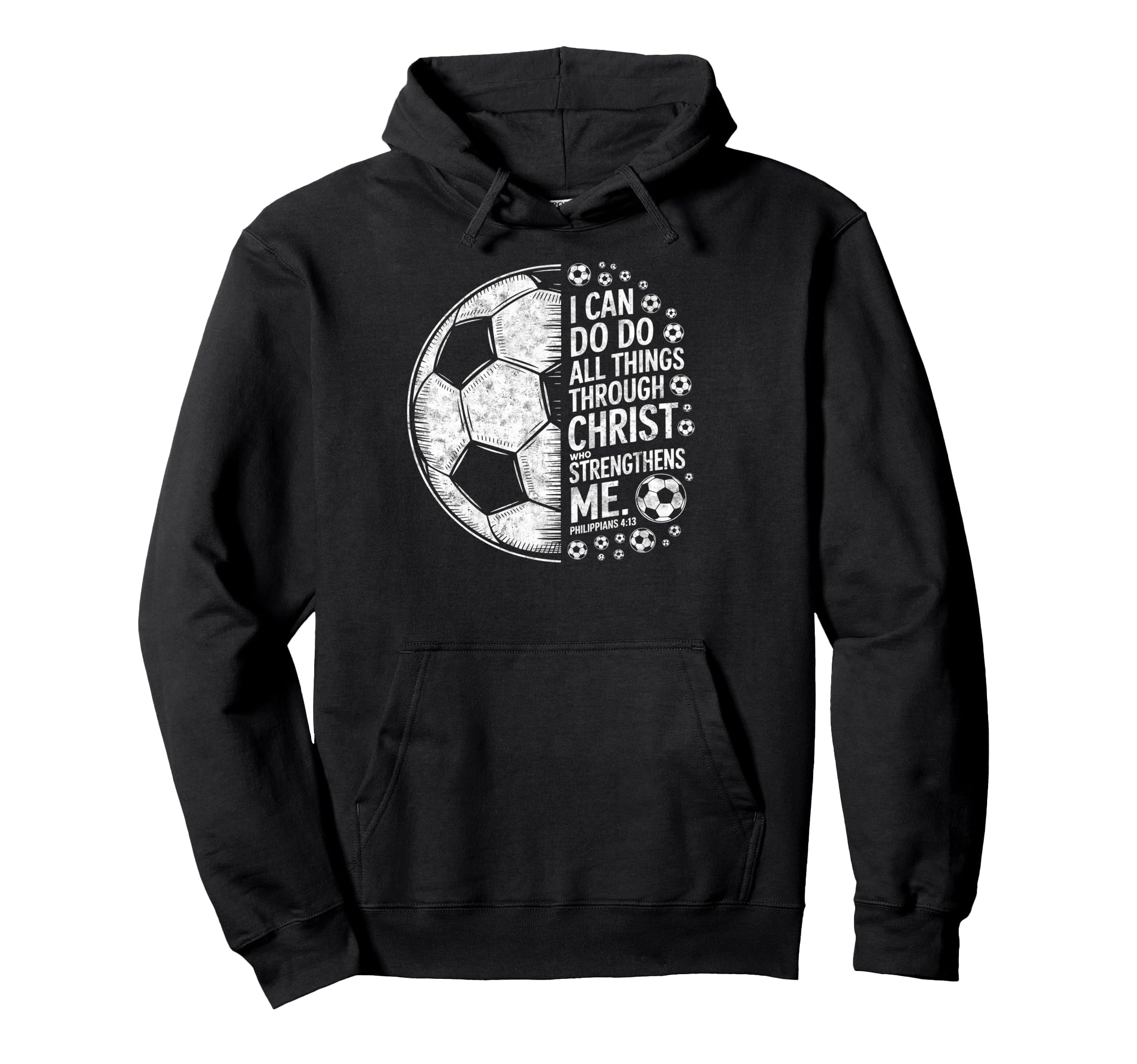 Soccer Player Christian I Can Do All Hoodie - Novelty Apparel Unisex - T-Shirt, Sweatshirt, Hoodie
