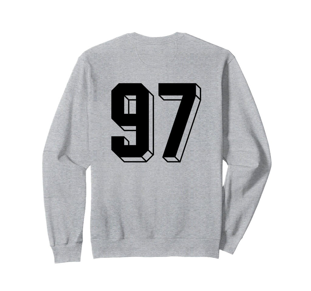 Number 97 Backside 80S 90S Team Sweatshirt - Aesthetic Graphic Men Women - T-Shirt, Sweatshirt, Hoodie