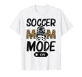 Soccer Mom Messy Bun Mode Leopard Game T-Shirt - Unique Graphic Men Women - T-Shirt, Sweatshirt, Hoodie