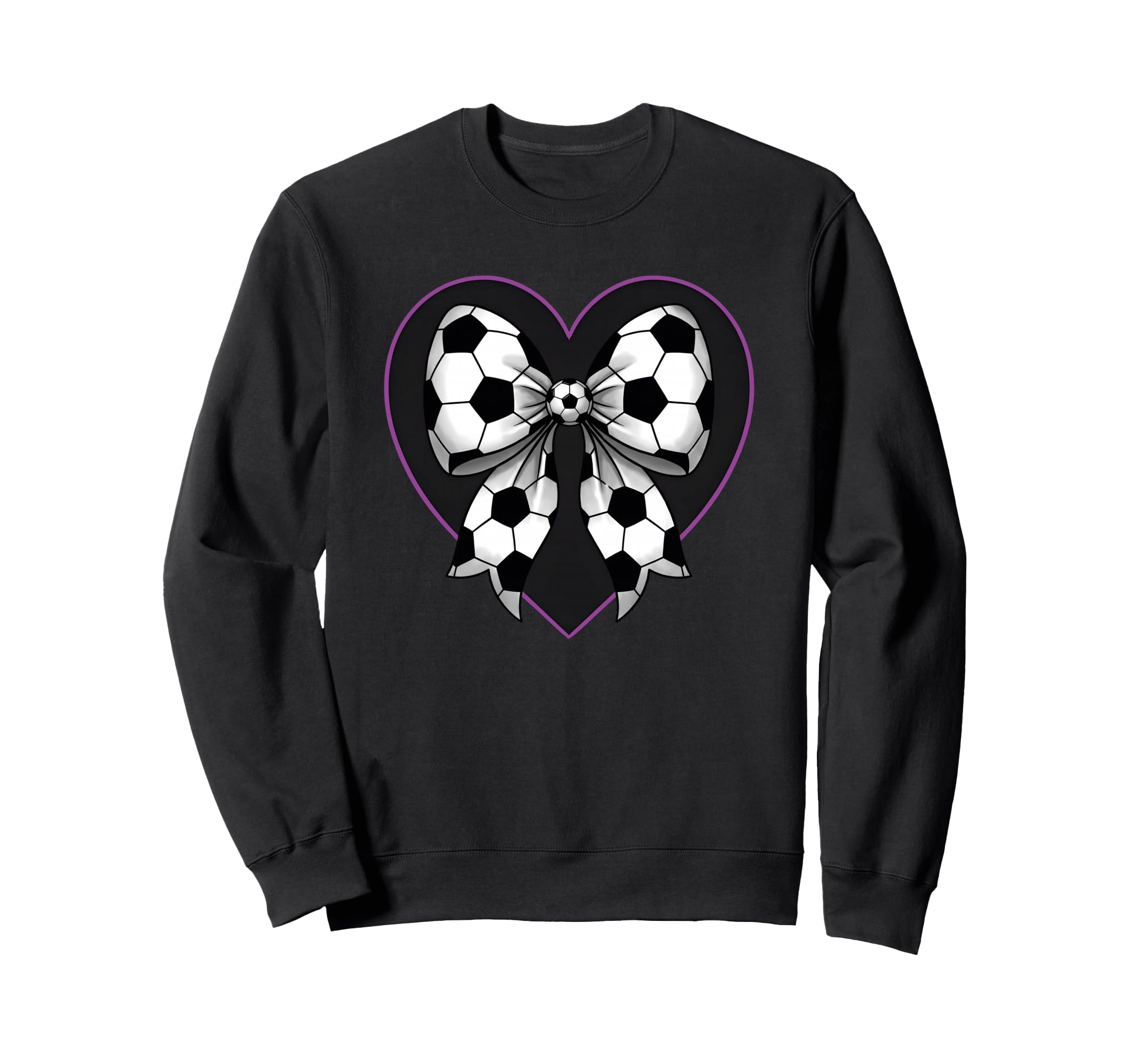 Soccer Coquette Bow Football Soccer Sweatshirt - Novelty Apparel Unisex - T-Shirt, Sweatshirt, Hoodie