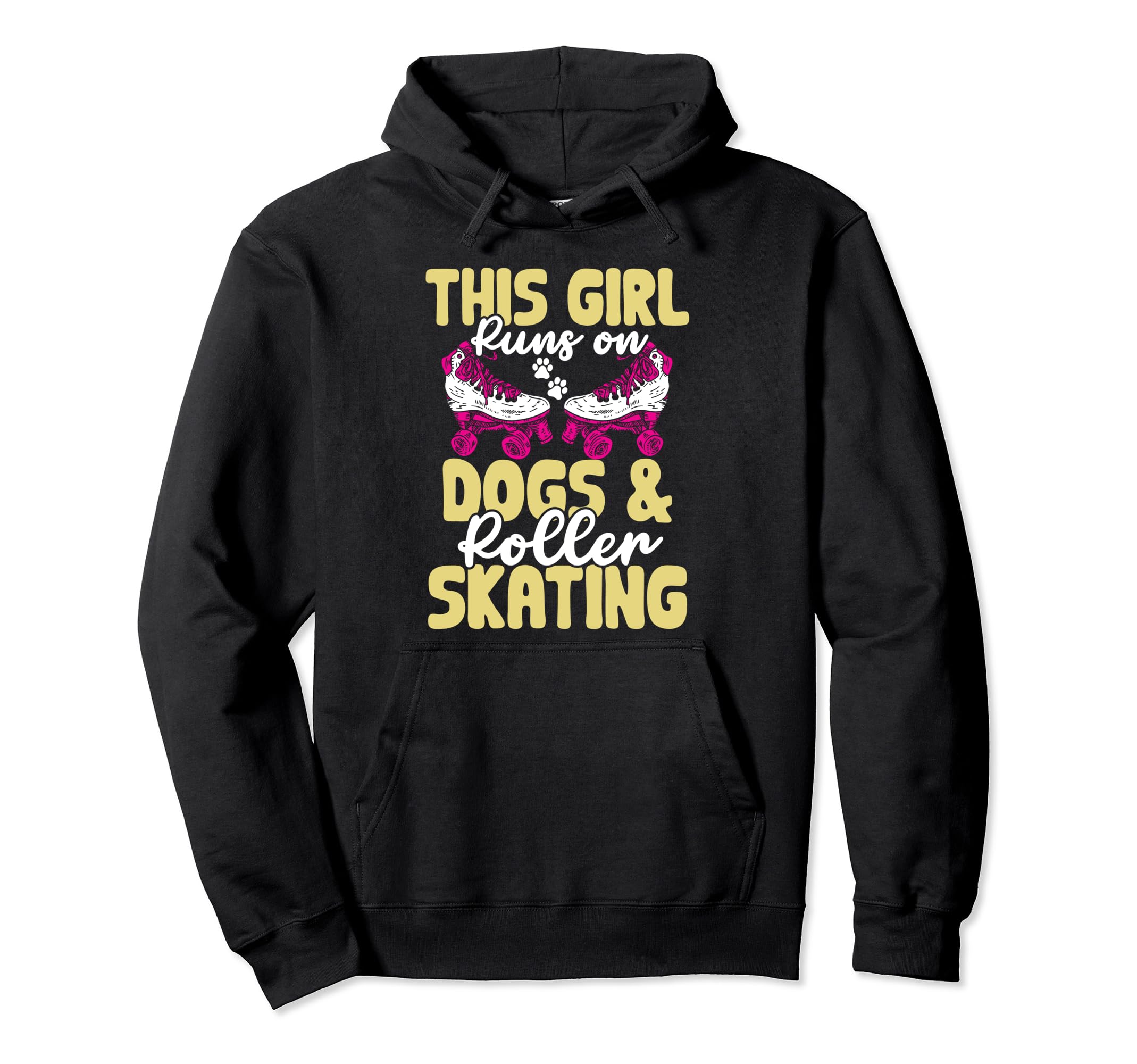 This Runs Dogs And Roller Skating Hoodie - Aesthetic Graphic Unisex - T-Shirt, Sweatshirt, Hoodie