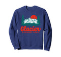 Glacier National Park 80S Mountain Sweatshirt - Unique Graphic Unisex - T-Shirt, Sweatshirt, Hoodie