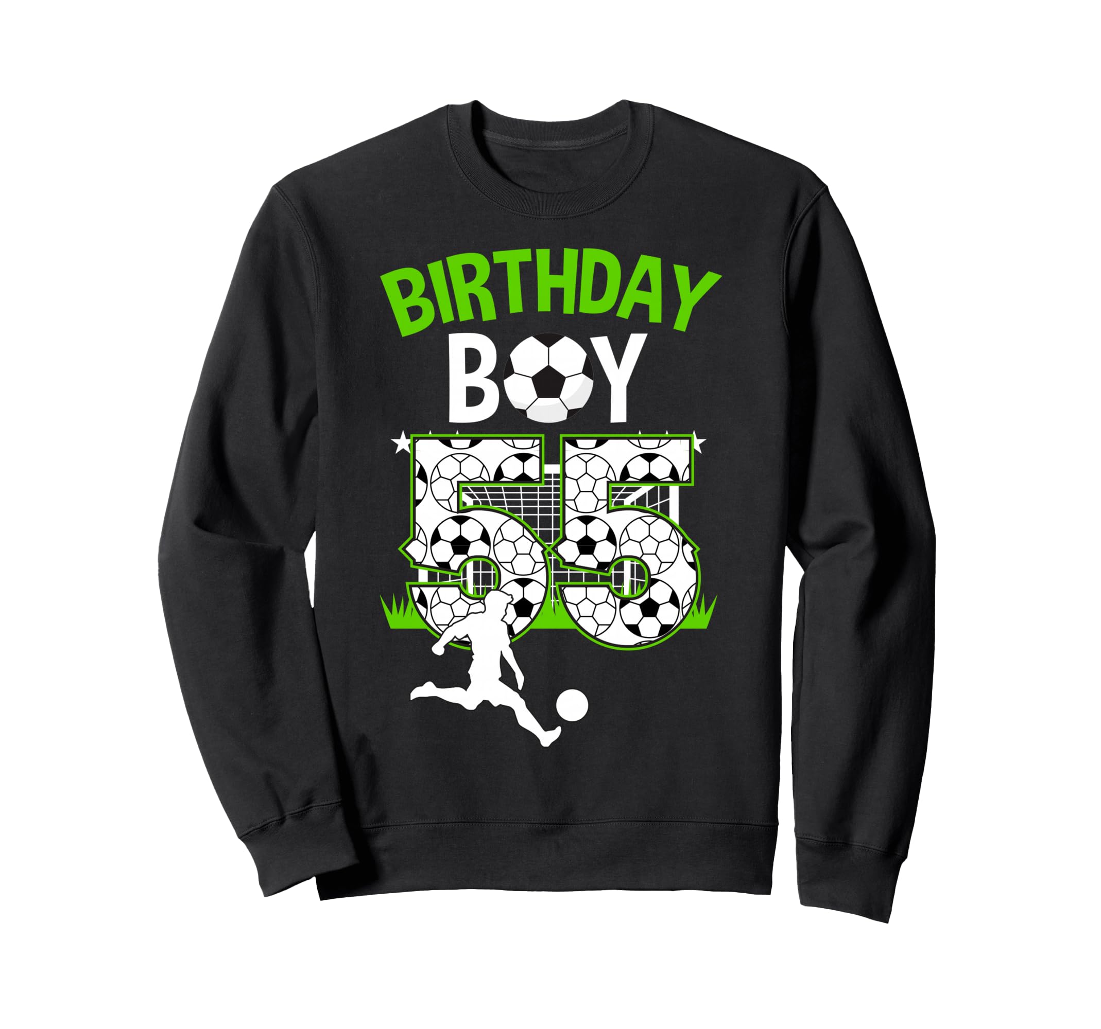 Birthday Soccer 55 Year Old Who Sweatshirt - Fun Novelty Design Men Women - T-Shirt, Sweatshirt, Hoodie