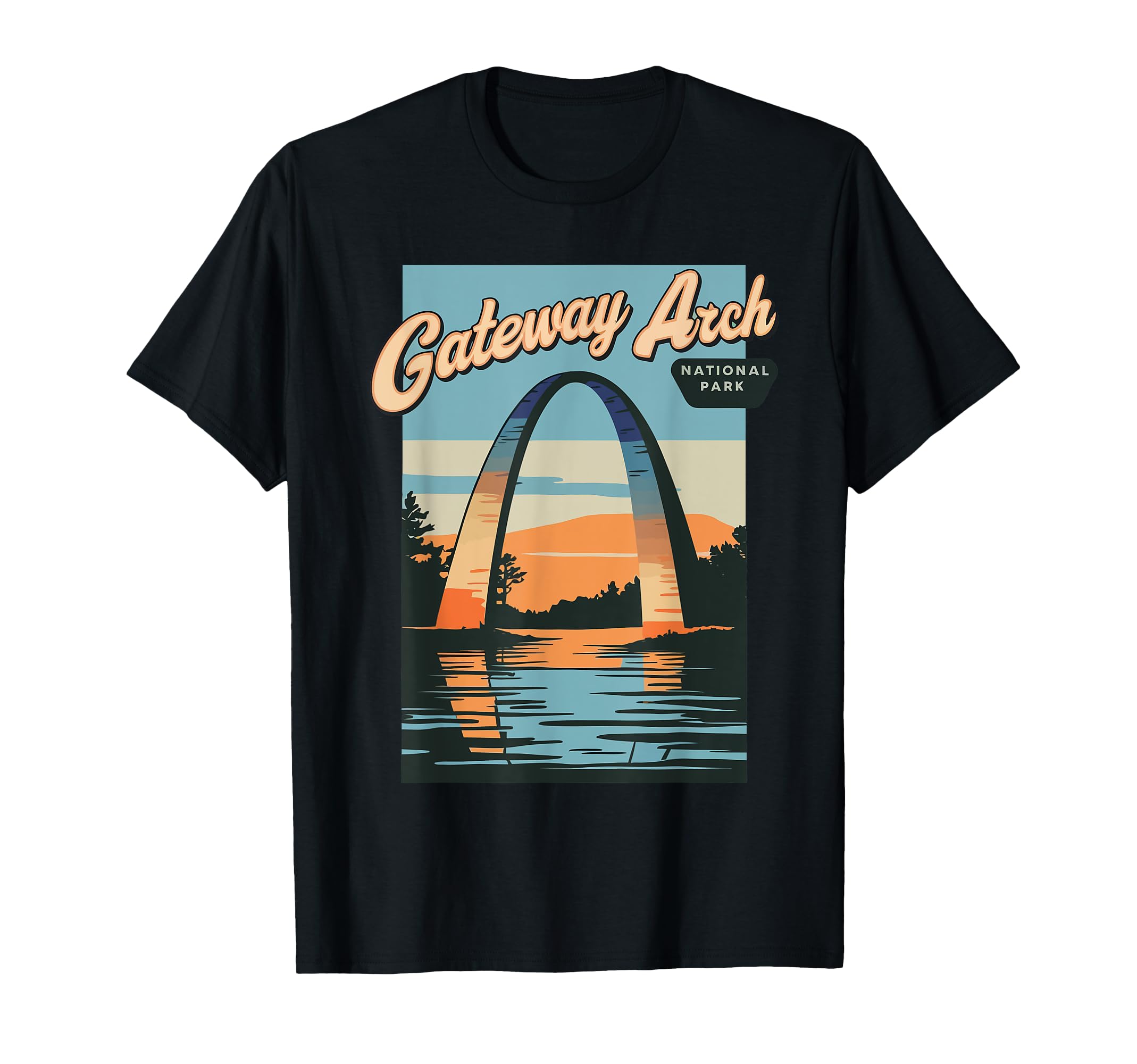 Gateway Arch National Park City St T-Shirt - Fun Novelty Design Men Women - T-Shirt, Sweatshirt, Hoodie