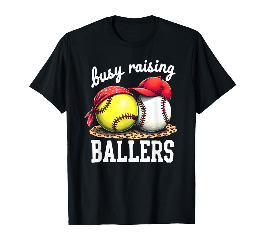 Fulfilled Busy Raising Ballers T-Shirt - Casual Everyday Wear Men Women - T-Shirt, Sweatshirt, Hoodie