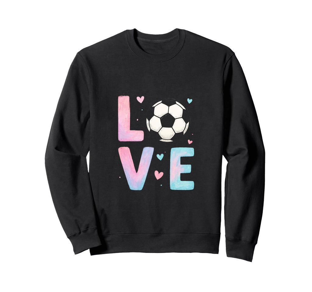 Love Soccer Art Sport Enthusiasts Sweatshirt - Trendy Graphic Unisex - T-Shirt, Sweatshirt, Hoodie