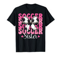 Soccer Sister Soccer Sis Coquette Bow T-Shirt - Minimalist Print Men Women - T-Shirt, Sweatshirt, Hoodie