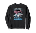 Santa Monica Beach Fishing Club Shark Sweatshirt - Unique Graphic Unisex - T-Shirt, Sweatshirt, Hoodie