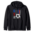 Usa Flag Soccer Tournament Gift Hoodie - Aesthetic Graphic for Adults - T-Shirt, Sweatshirt, Hoodie