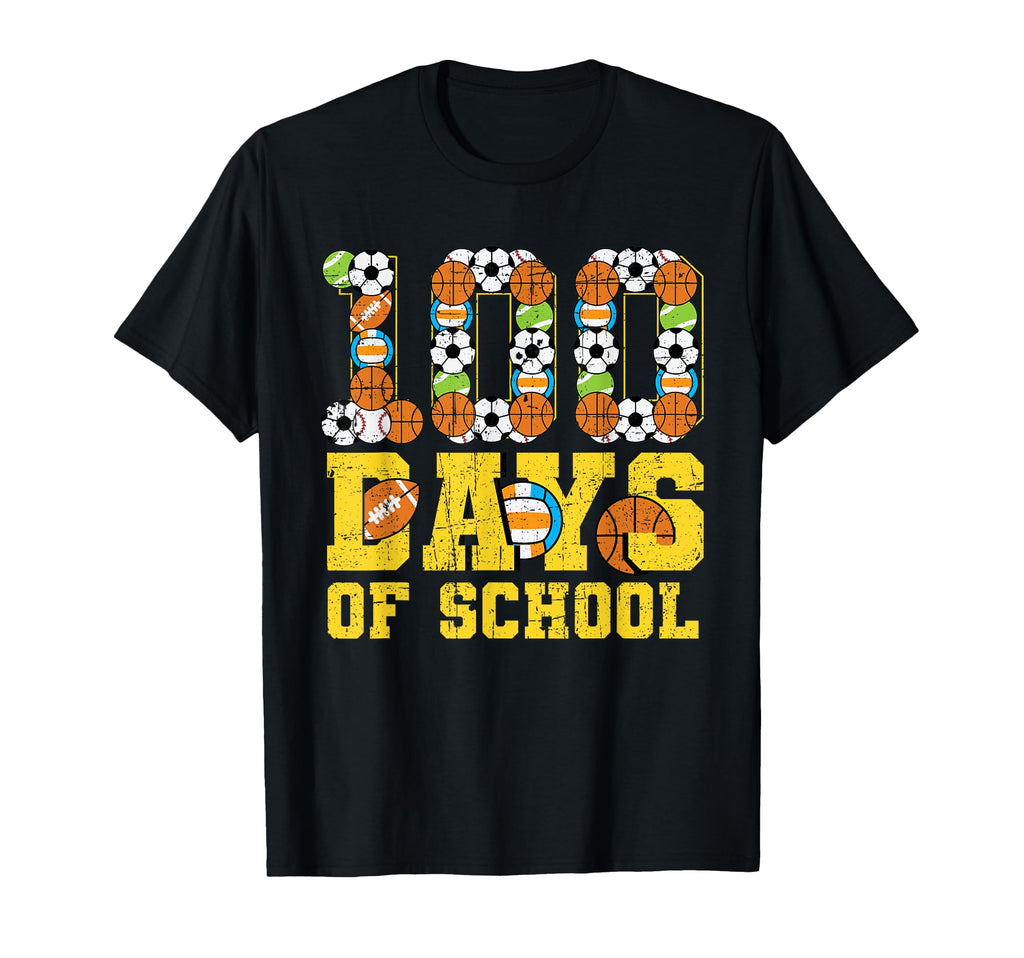 100 Days School Soccer Football T-Shirt - Novelty Apparel Men Women - T-Shirt, Sweatshirt, Hoodie