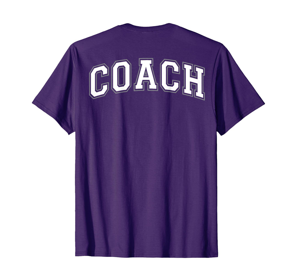 Coach Sports Trainer White Grey Back T-Shirt - Aesthetic Graphic Unisex - T-Shirt, Sweatshirt, Hoodie