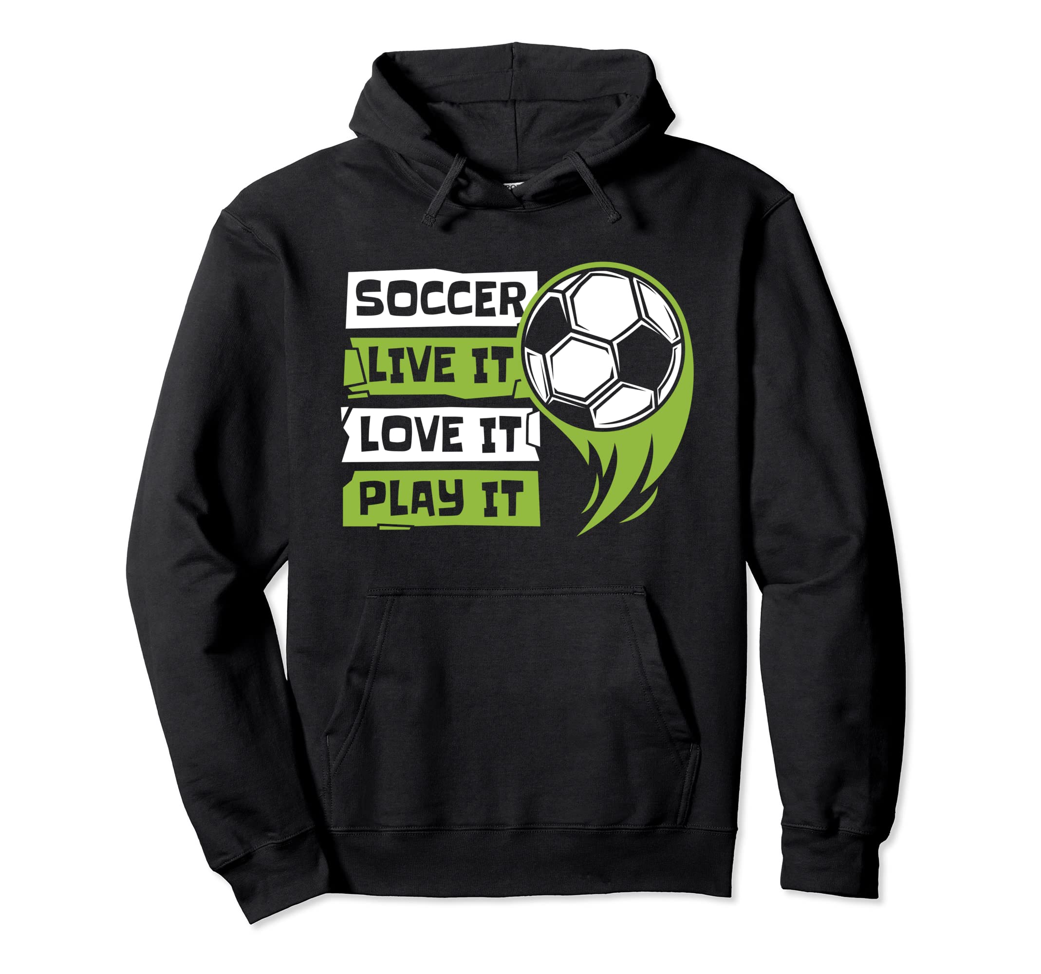 Live It Love It Play It Goal Keeper Hoodie - Graphic Print for Adults - T-Shirt, Sweatshirt, Hoodie