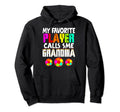 My Favorite Player Calls Me Grandma Hoodie - Custom Art Print Unisex - T-Shirt, Sweatshirt, Hoodie