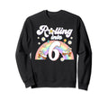 Rolling Into 6 Birthday Groovy 6Th Sweatshirt - Novelty Apparel Men Women - T-Shirt, Sweatshirt, Hoodie
