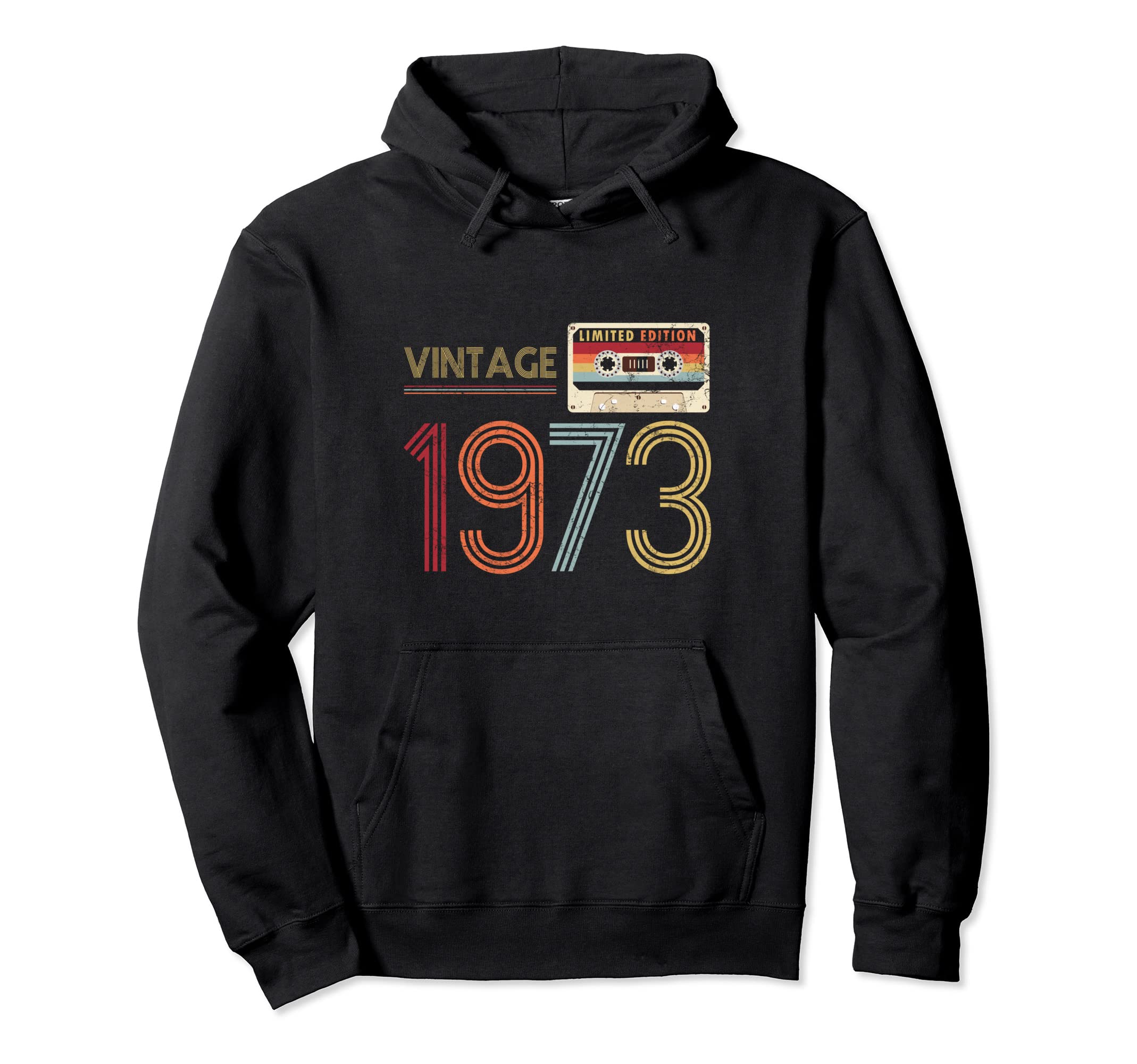 1973 Cassette Tape 50Th Birthday Hoodie - Trendy Graphic for Adults - T-Shirt, Sweatshirt, Hoodie