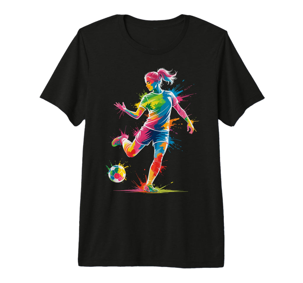 Colorful Funny Soccer Fan Dad Mom T-Shirt - Minimalist Print Men Women - T-Shirt, Sweatshirt, Hoodie