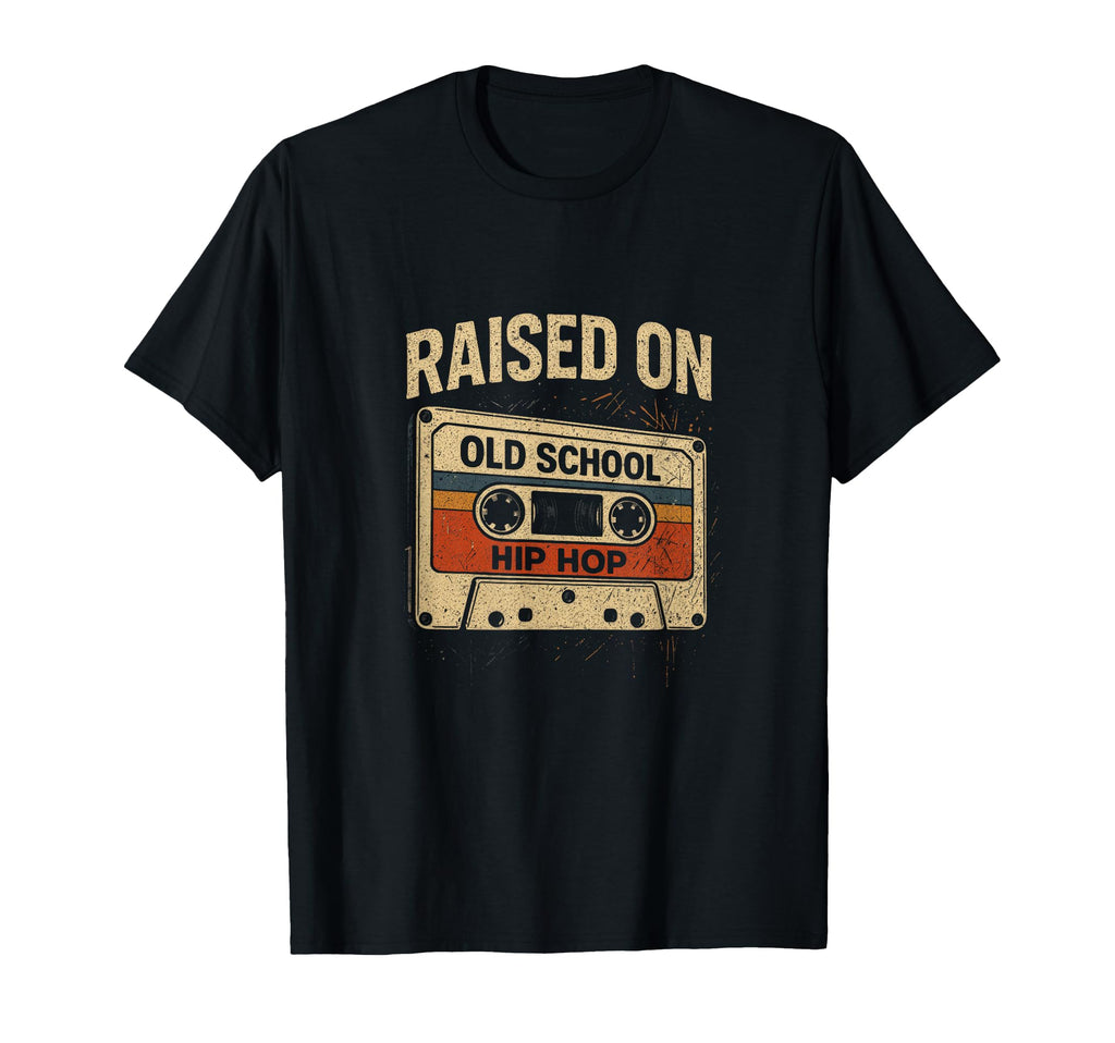 Raised Old School Hip Hop Hiphop Urban T-Shirt - Unique Graphic for Adults - T-Shirt, Sweatshirt, Hoodie