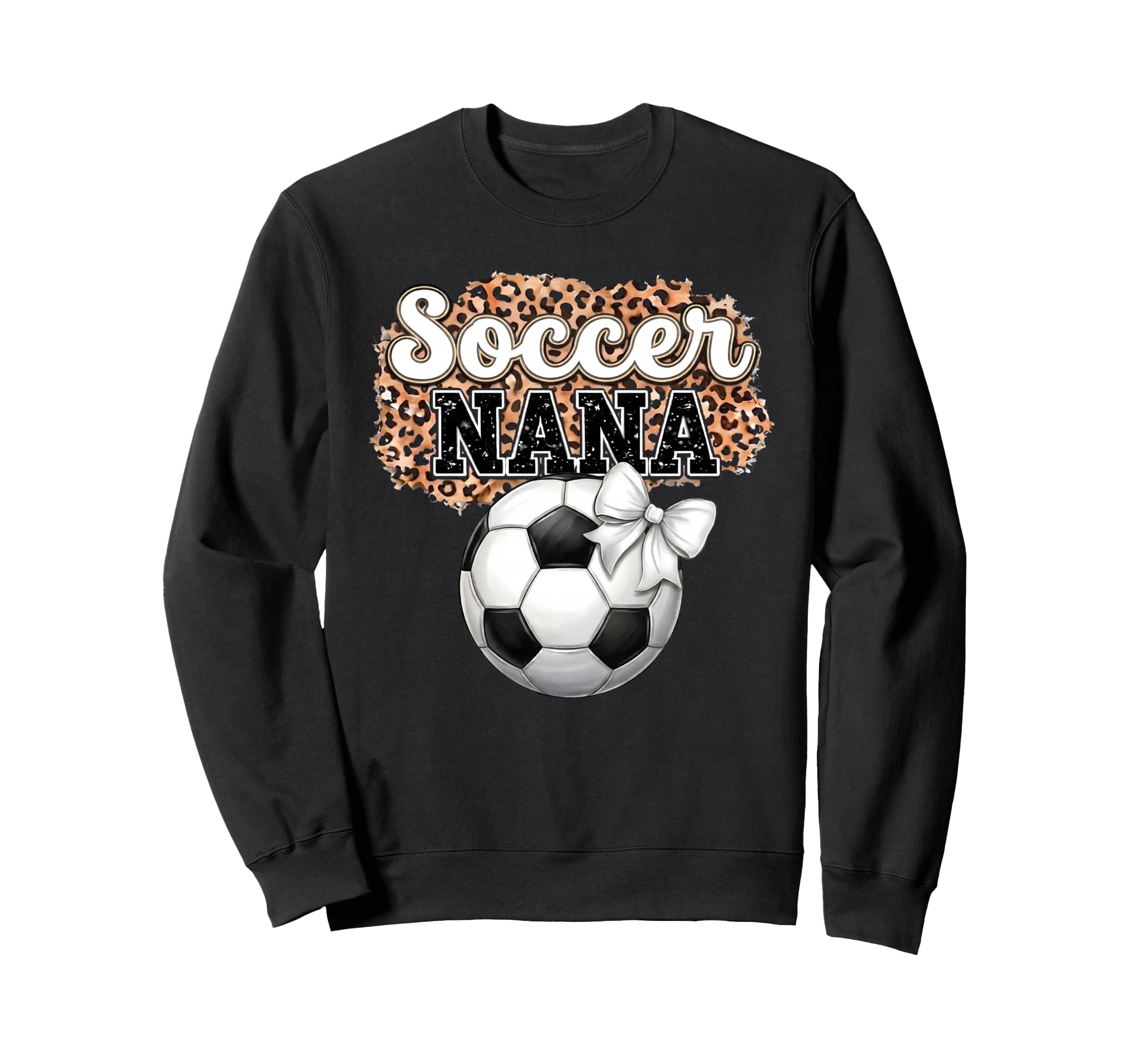 Soccer Nana Mothers Day Bow Grandma Sweatshirt - Aesthetic Graphic Unisex - T-Shirt, Sweatshirt, Hoodie