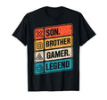 Son Brother Gamer Legend Video T-Shirt - Fun Novelty Design for Adults - T-Shirt, Sweatshirt, Hoodie