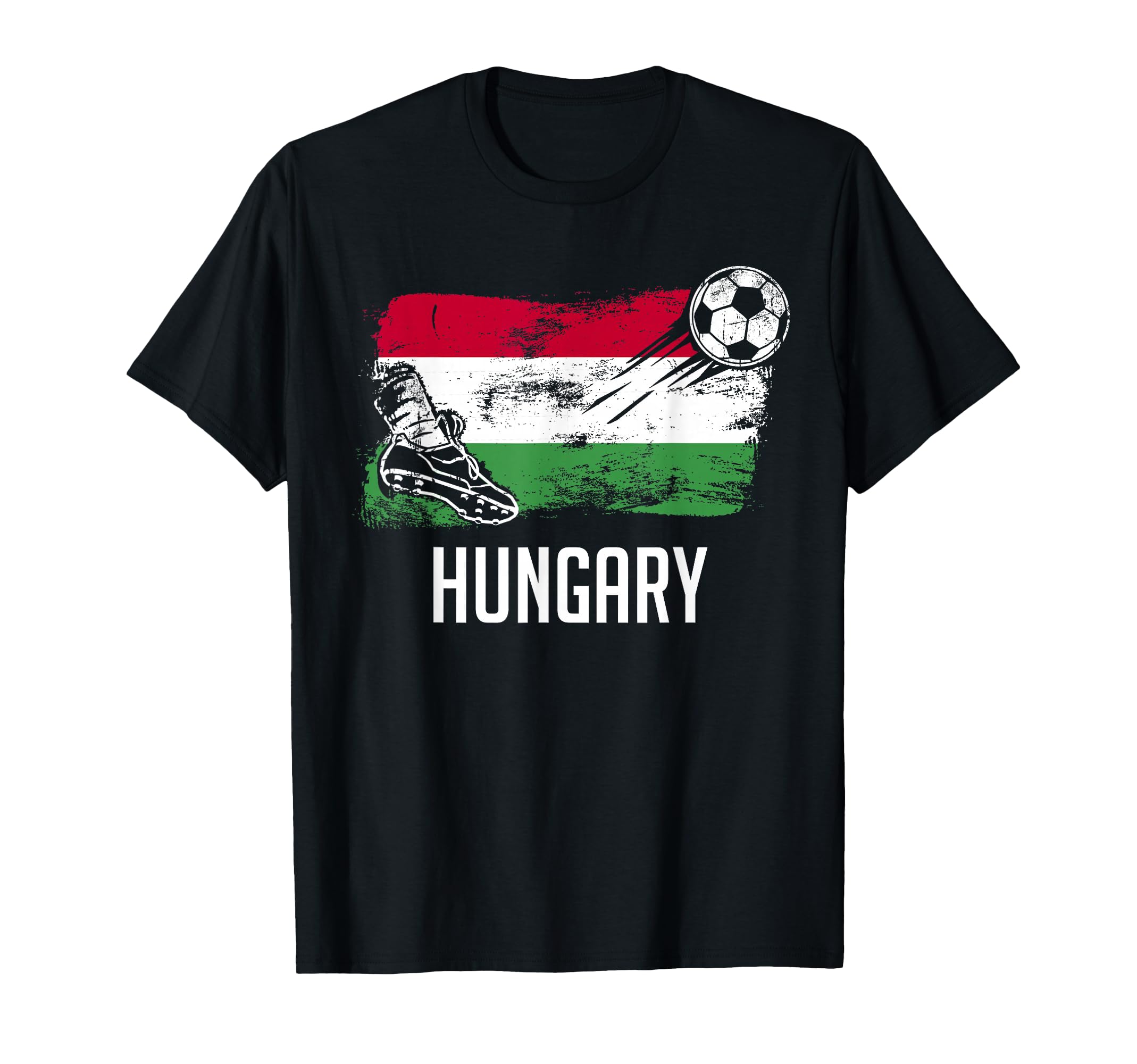 Hungary Flag Hungarian Soccer Flag T-Shirt - Fun Novelty Design for Adults - T-Shirt, Sweatshirt, Hoodie