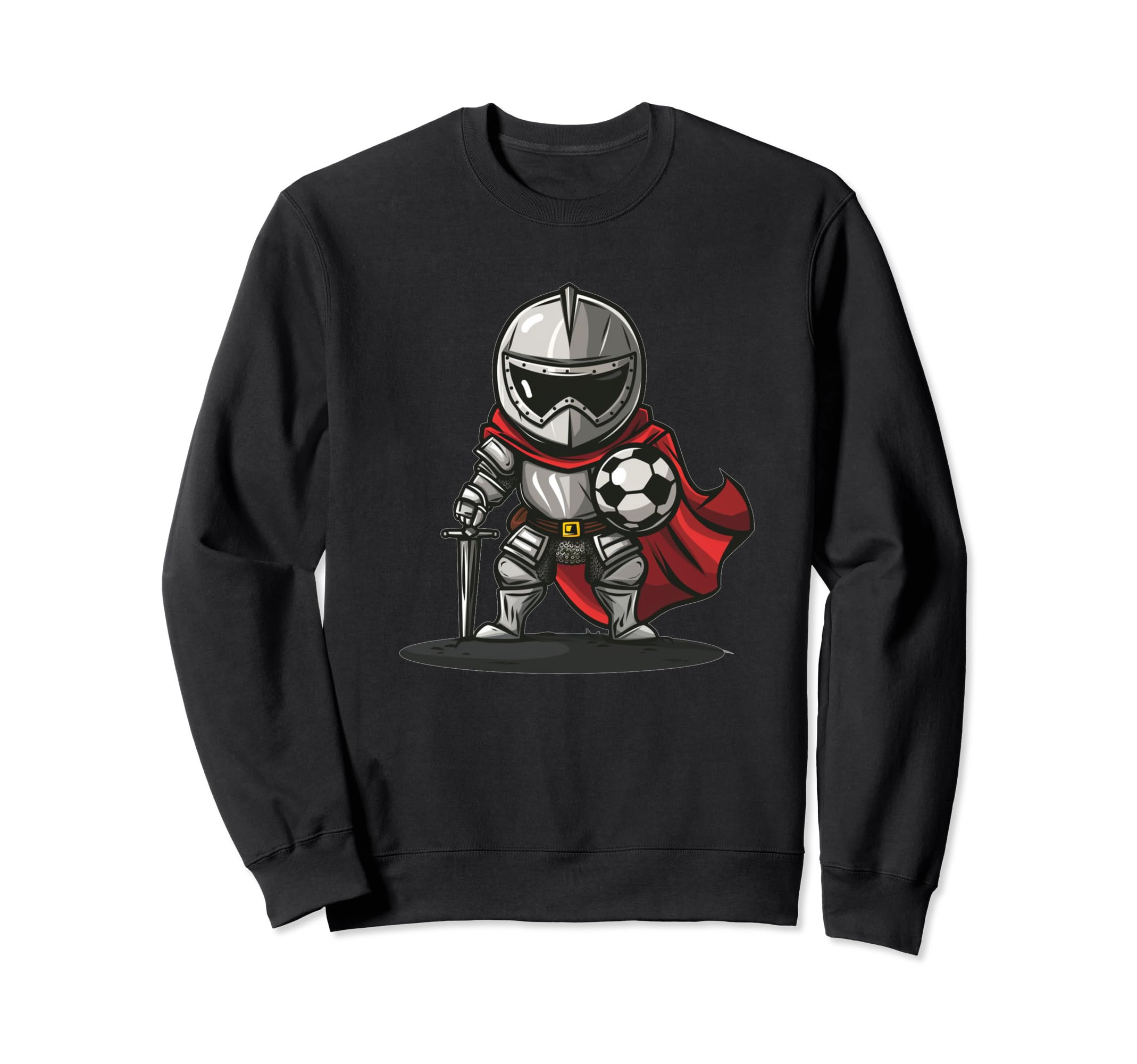 Funny Soccer Player Knight Sweatshirt - Casual Everyday Wear for Adults - T-Shirt, Sweatshirt, Hoodie