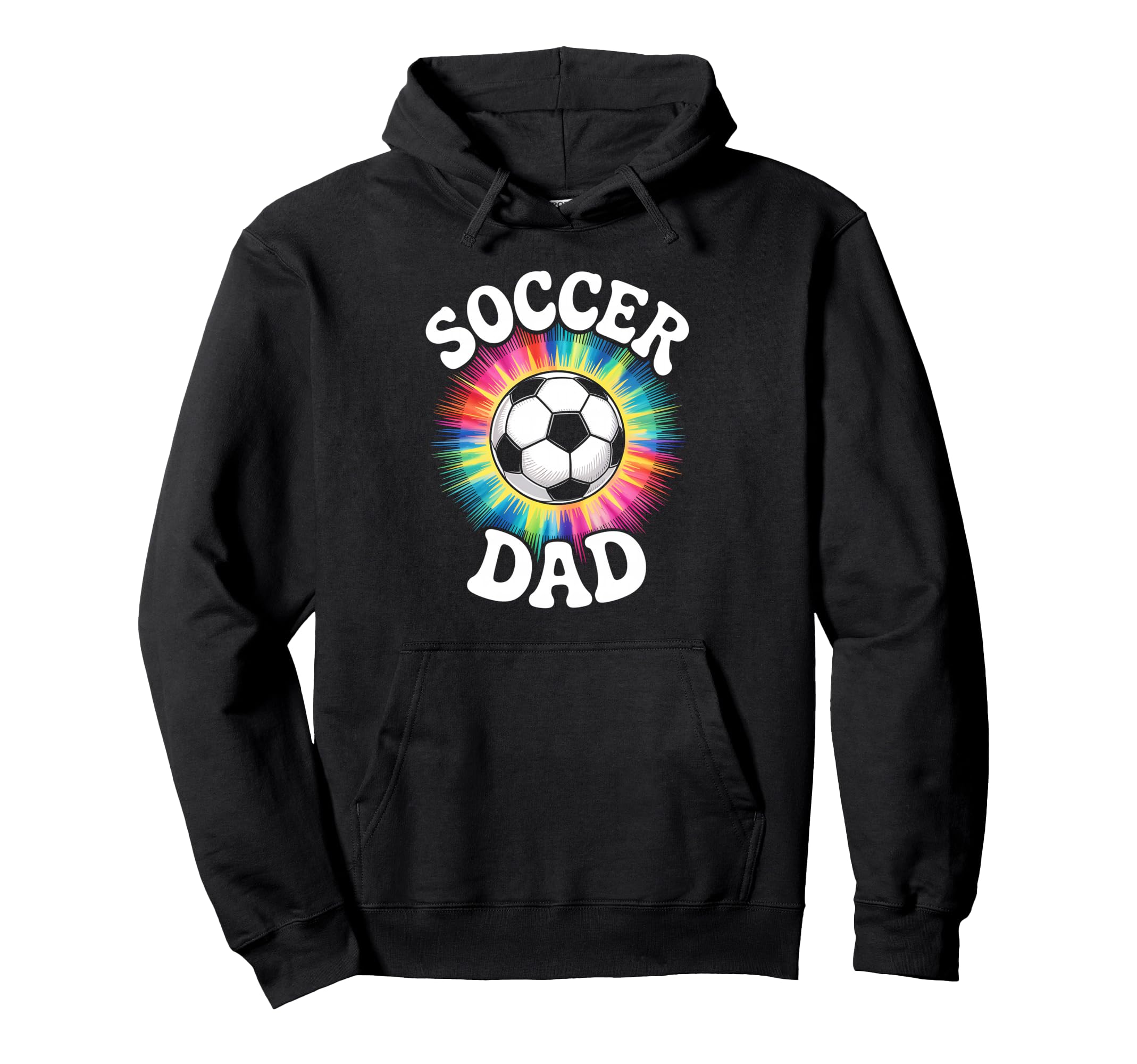 Soccer Dad Tie Dye Spirit Family Pride Hoodie - Unique Graphic for Adults - T-Shirt, Sweatshirt, Hoodie