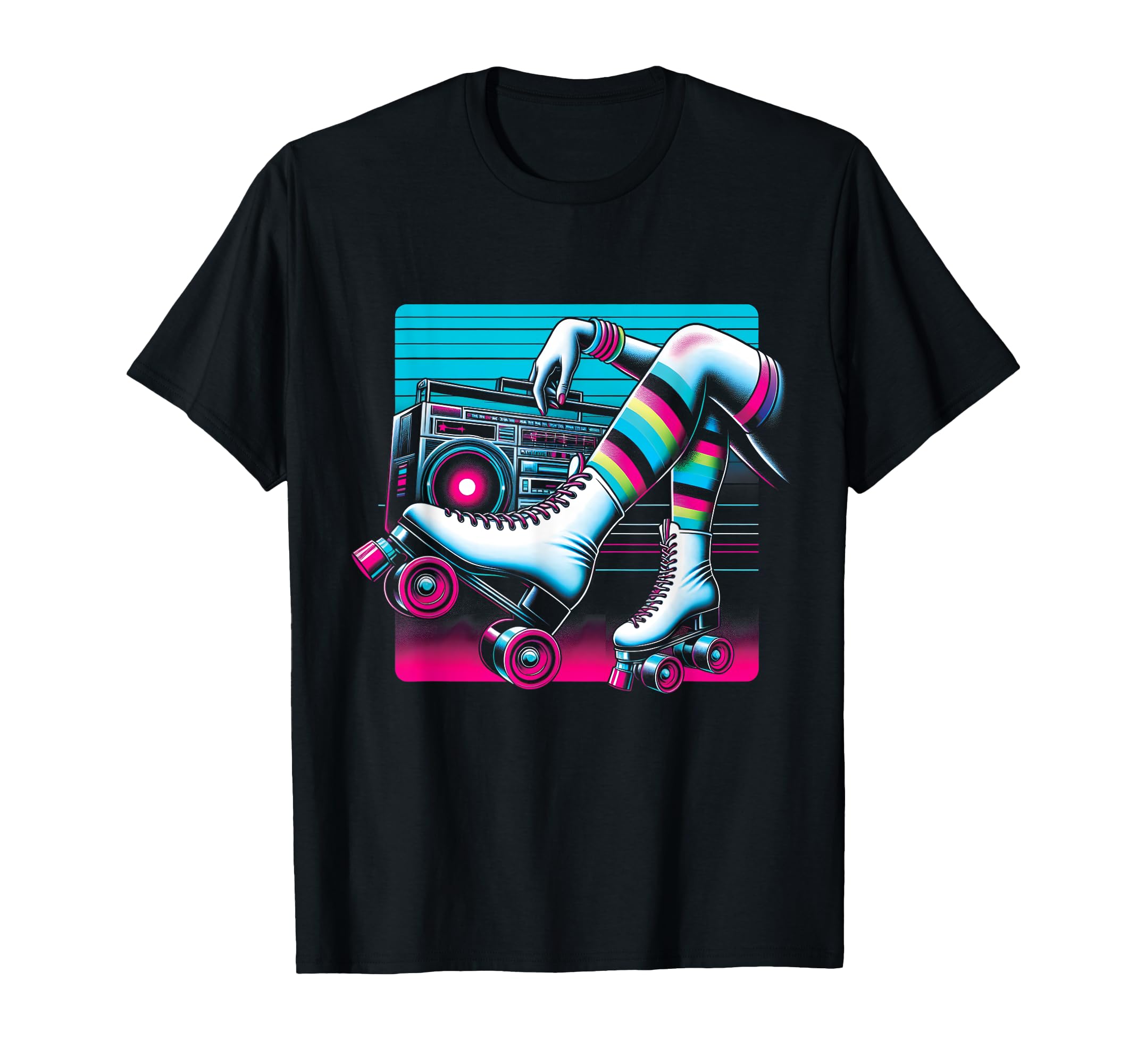 Groovy Rollerskates 80S 90S Roller Disco T-Shirt - Novelty Apparel Unisex - T-Shirt, Sweatshirt, Hoodie