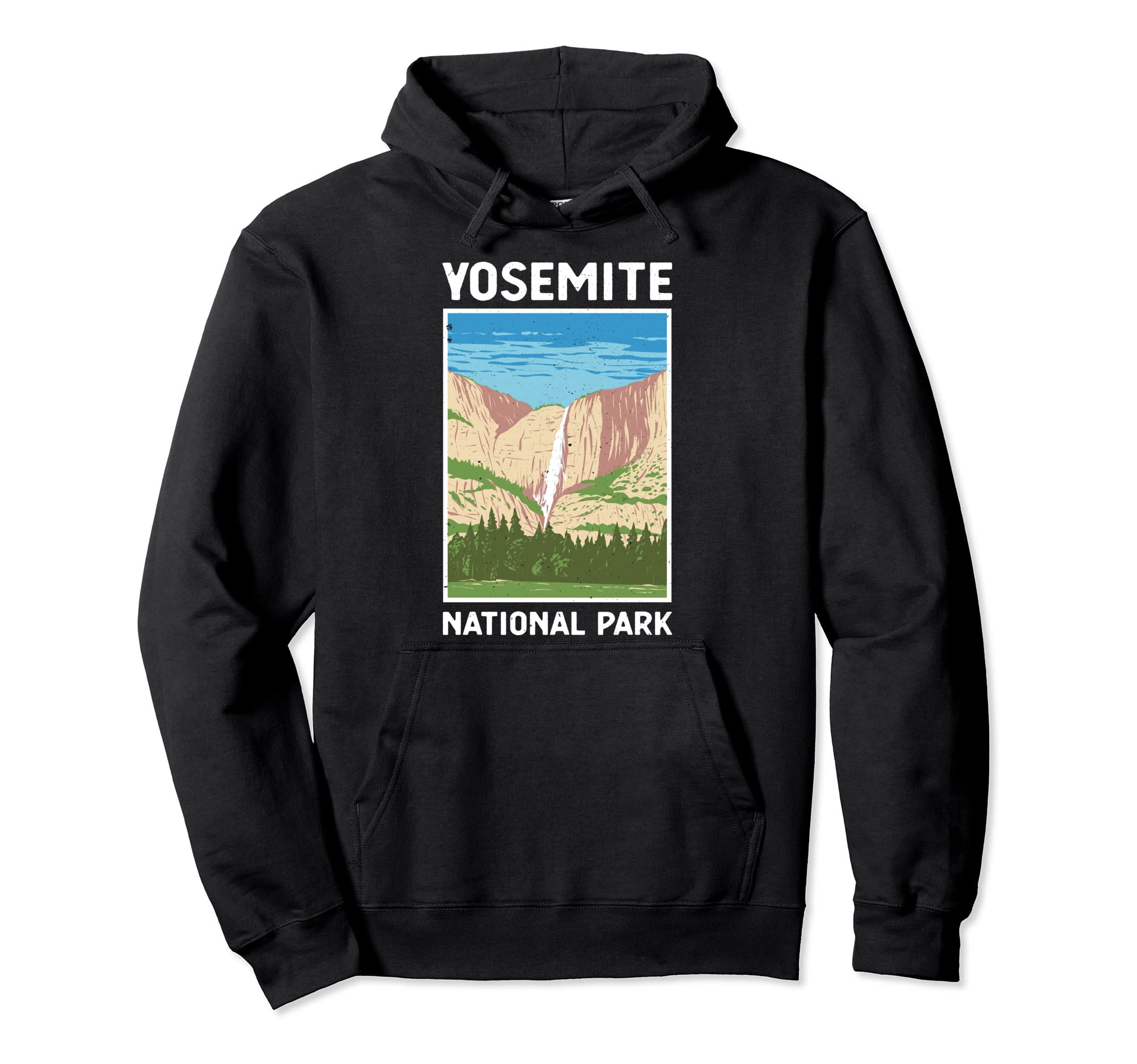 Yosemite National Park Outdoor Camping Hoodie - Minimalist Print Unisex - T-Shirt, Sweatshirt, Hoodie