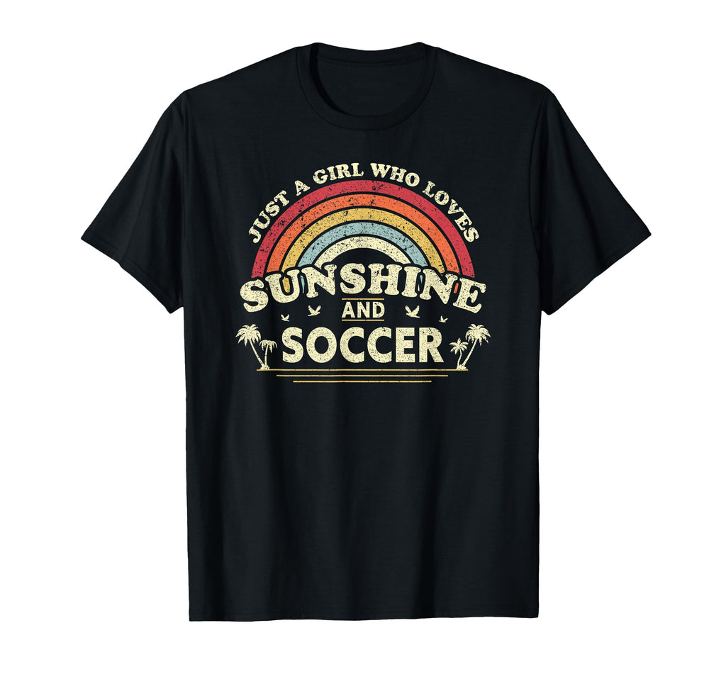 Who Loves Sunshine And Soccer Football T-Shirt - Trendy Graphic for Adults - T-Shirt, Sweatshirt, Hoodie