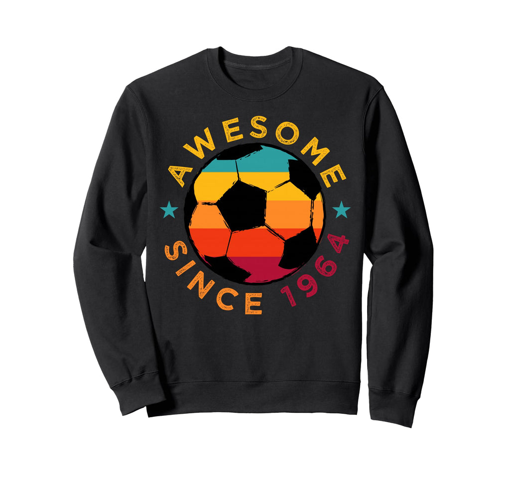 Awesome Since 1964 Soccer Sweatshirt - Aesthetic Graphic Men Women - T-Shirt, Sweatshirt, Hoodie