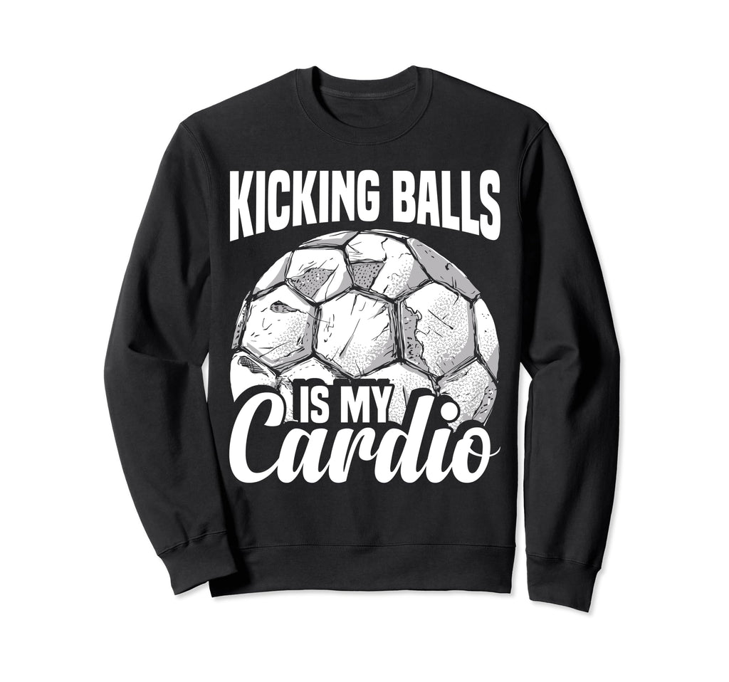 Soccer Player Kicking Balls Soccer Sweatshirt - Aesthetic Graphic Unisex - T-Shirt, Sweatshirt, Hoodie
