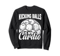 Soccer Player Kicking Balls Soccer Sweatshirt - Aesthetic Graphic Unisex - T-Shirt, Sweatshirt, Hoodie