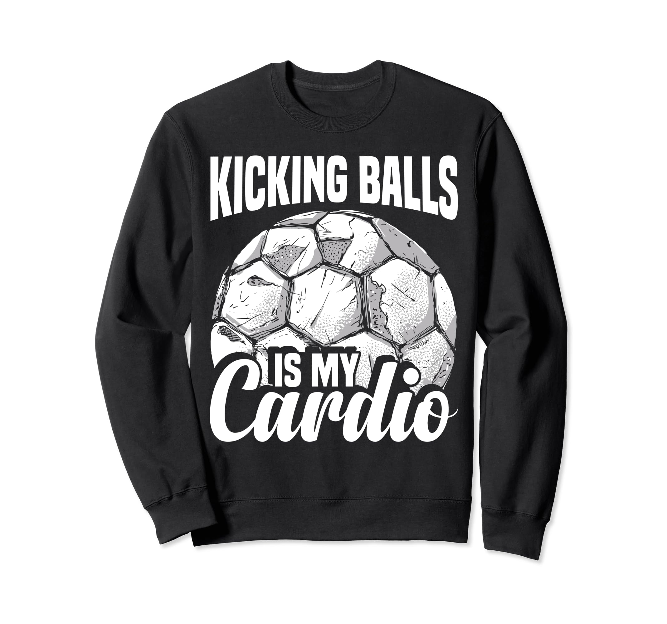 Soccer Player Kicking Balls Soccer Sweatshirt - Aesthetic Graphic Unisex - T-Shirt, Sweatshirt, Hoodie