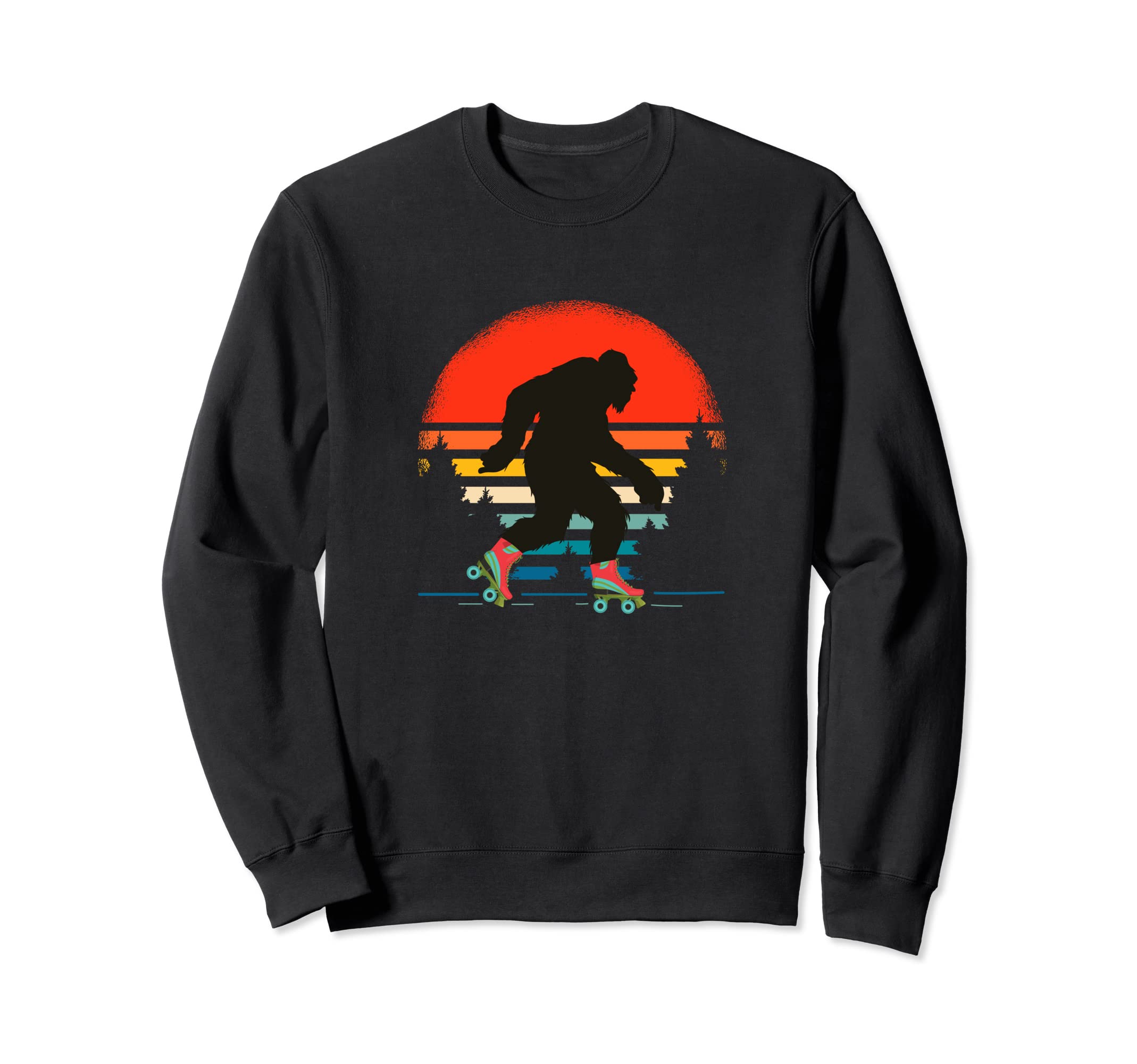 Bigfoot Believer Skates Rollerskating Sweatshirt - Novelty Apparel Unisex - T-Shirt, Sweatshirt, Hoodie