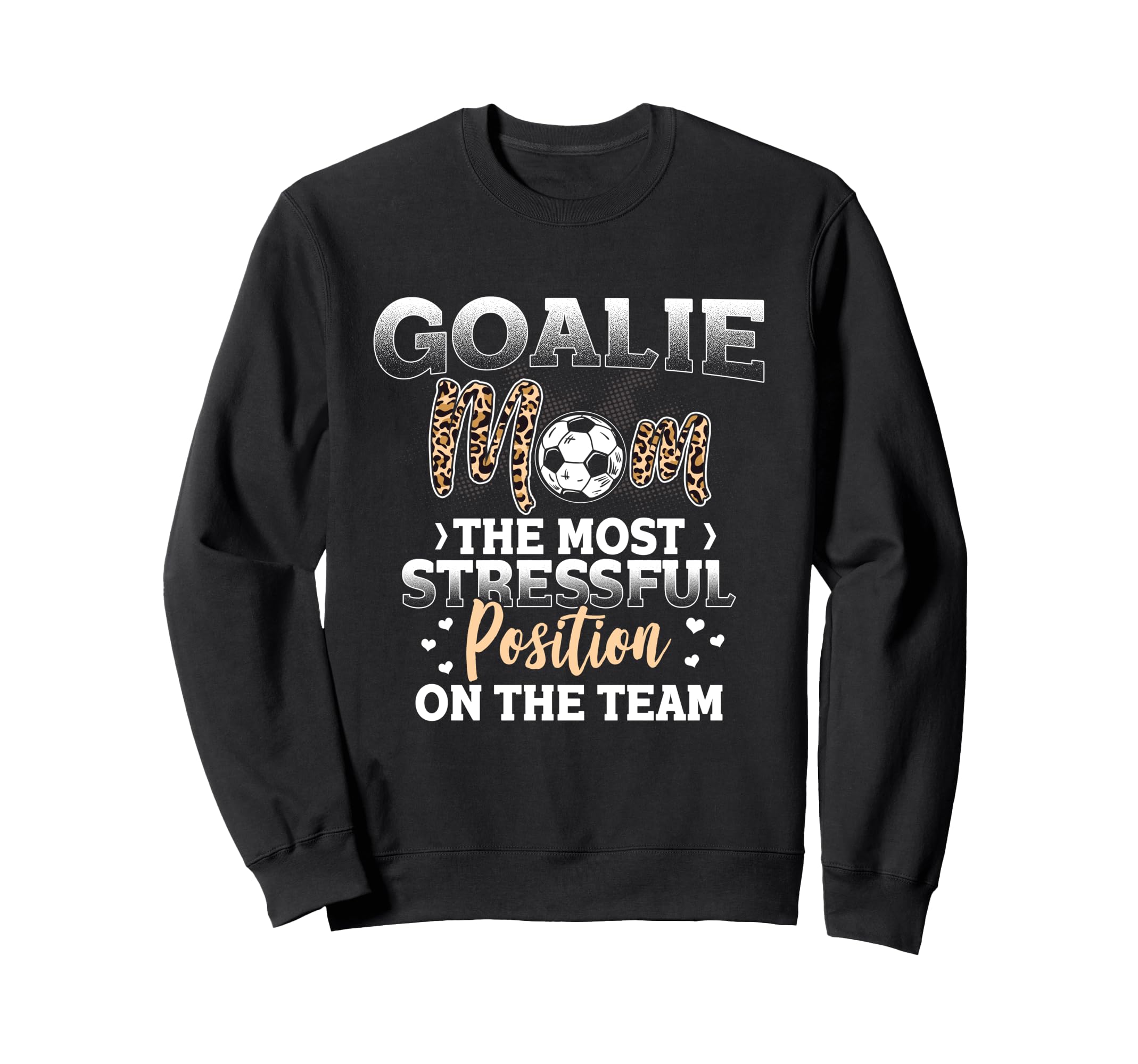 Soccer Lover Leopard Pattern Soccer Sweatshirt - Streetwear Style Unisex - T-Shirt, Sweatshirt, Hoodie