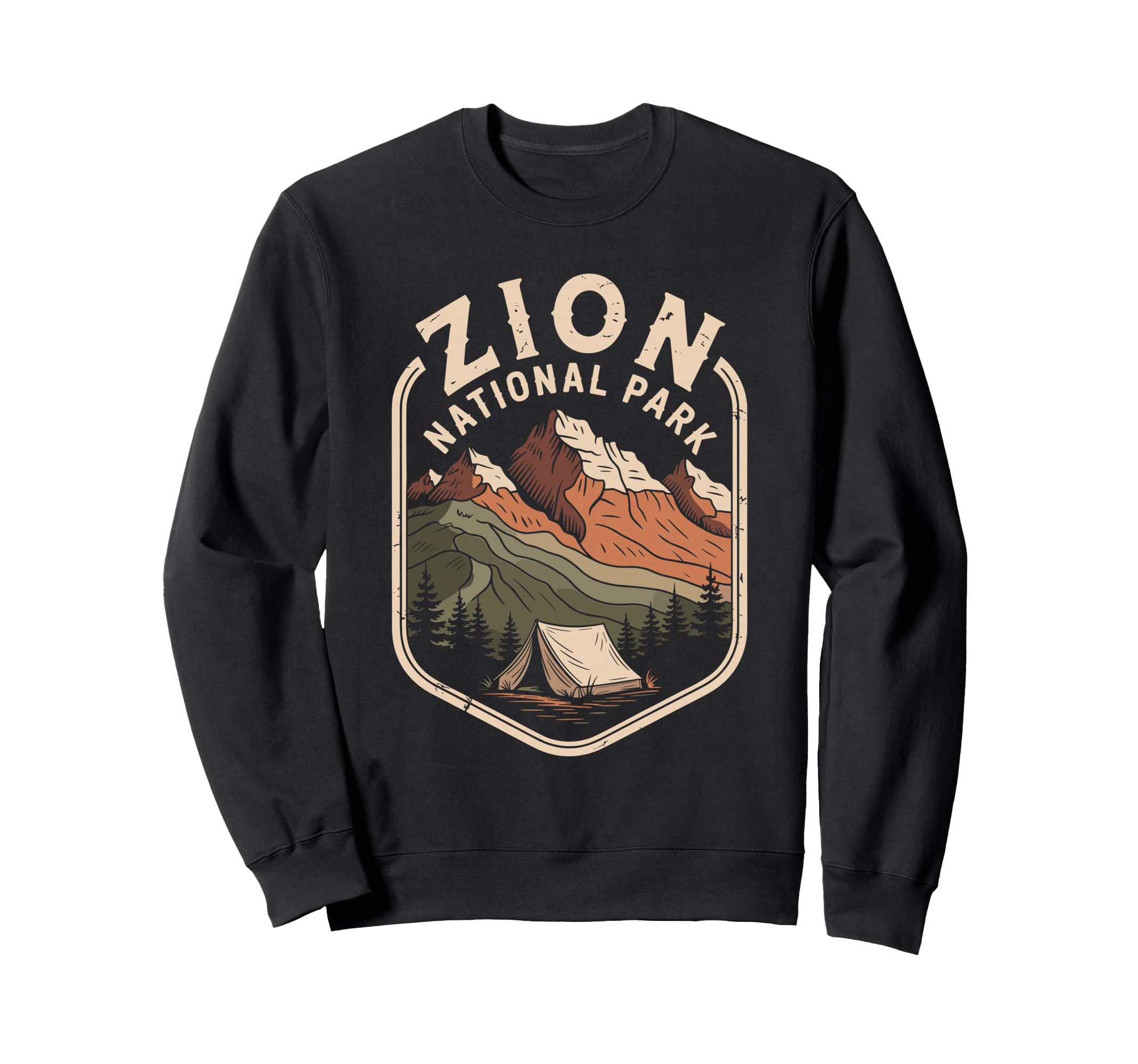 Zion Coordinates Utah National Park Sweatshirt - Novelty Apparel for Adults - T-Shirt, Sweatshirt, Hoodie