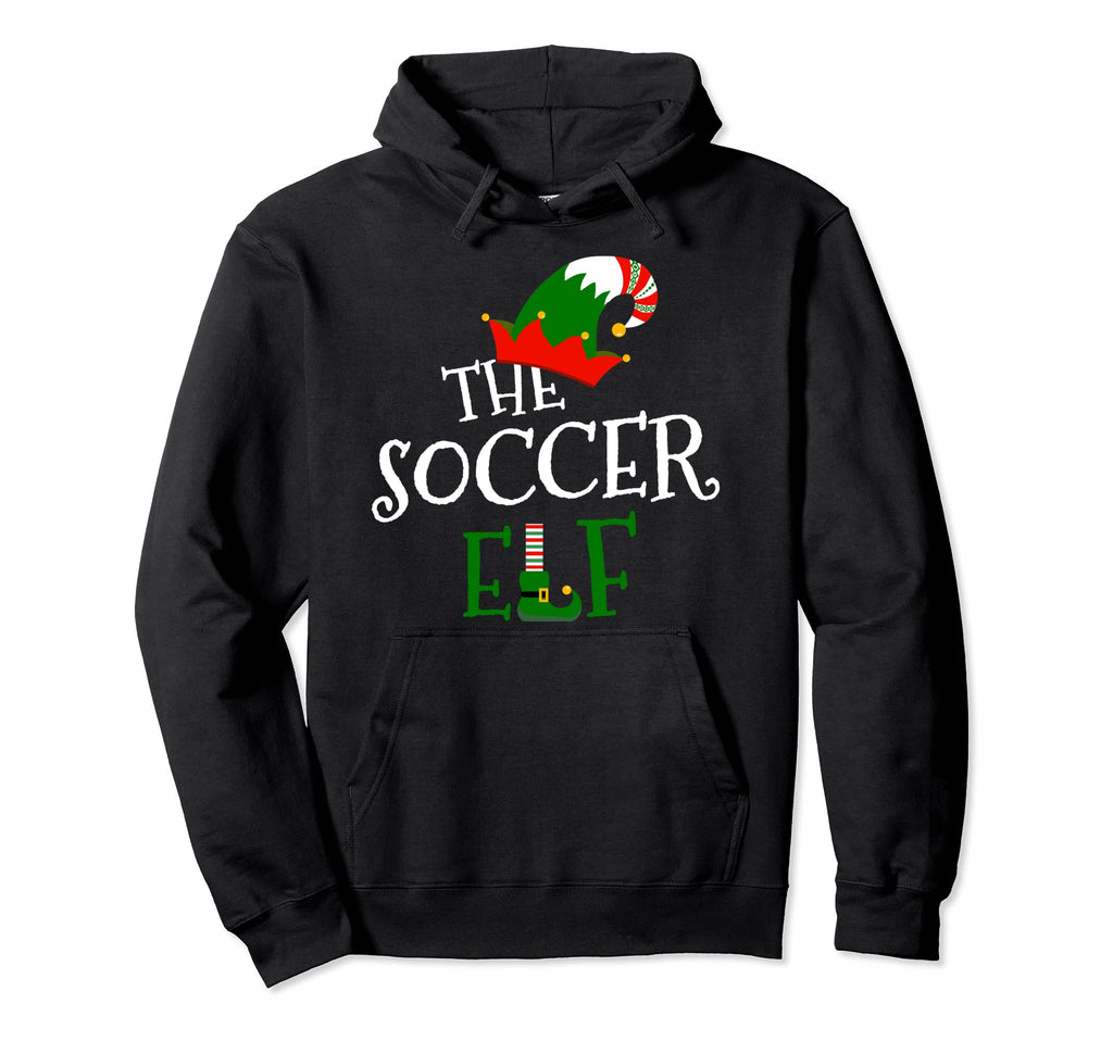 Soccer Elf Family Matching Group Hoodie - Fun Novelty Design for Adults - T-Shirt, Sweatshirt, Hoodie